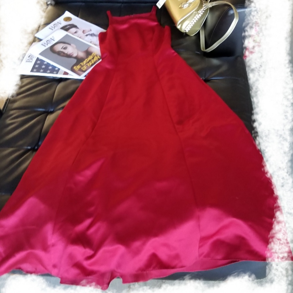 Red Michaelangelo Prom dress